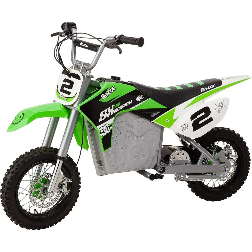 Dirt Rocket SX500 McGrath Electric Motocross Bike for Kids Ages 14+ - 40 mins of Ride Time, For Riders up to 175 lbs