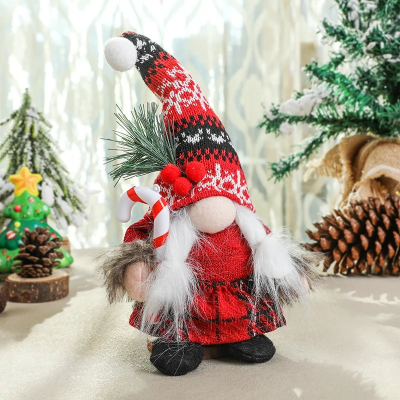 Nordic Large Gnome Faceless Elf Doll Ornament Merry Christmas Decor Xmas Home Table Decorations 2024 Navidad Natal 2025 New Year