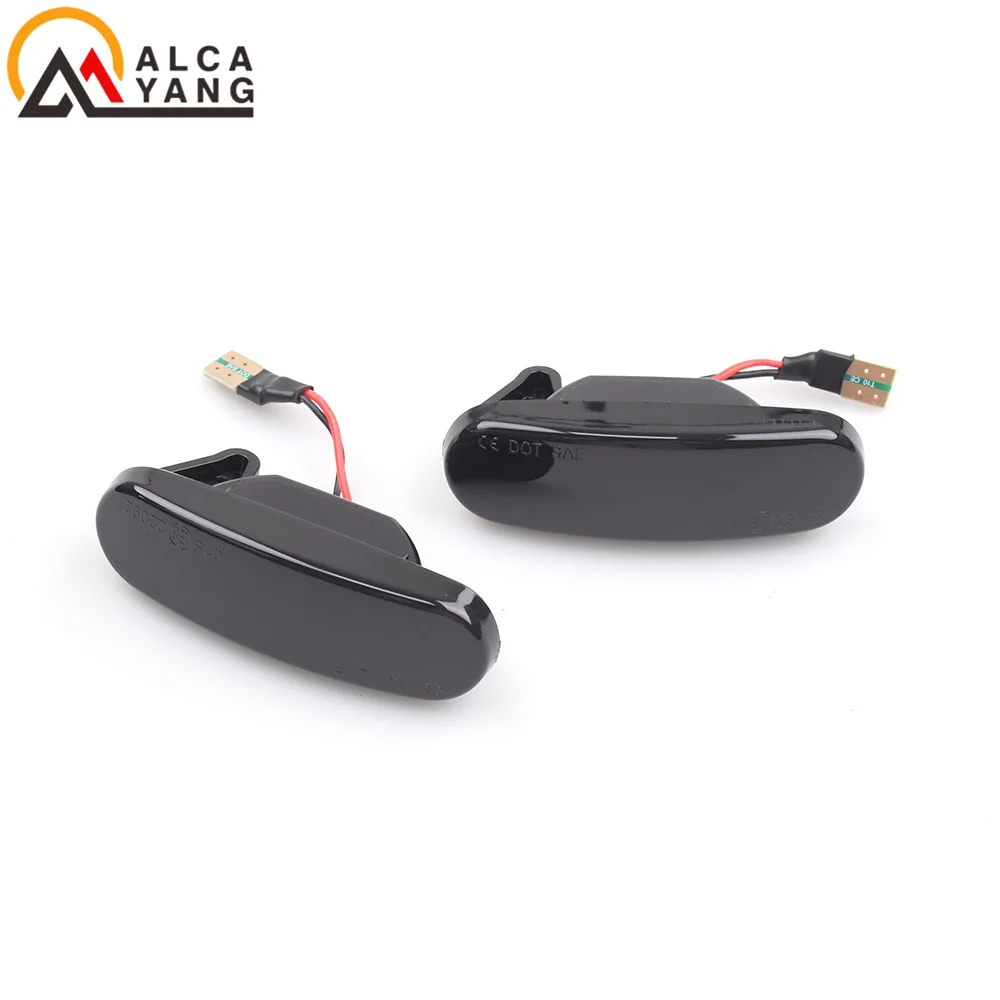 2 Stück Dynamische LED-Seitenmarkierungsleuchten Blinkleuchten für Abarth Grande Panda 199 Fiat Punto Evo Idea 350 Fiorino 225 – Detail 3