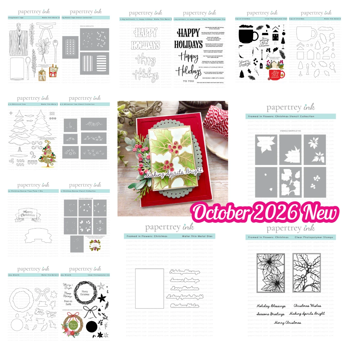 Big Sentiments Christmas Stamp Set Merry Christmas Banner Die Series New Metal Cutting Dies Stencil Scrapbooking DIY Paper Craft