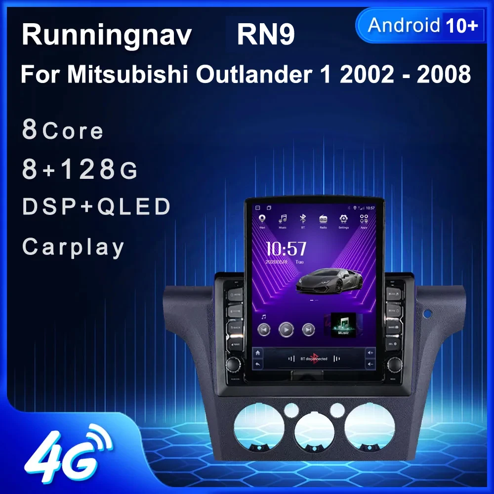 Runningnav For MItsubishi Airtrek Outlander 2001-2005 Tesla Type Android Car Radio Multimedia Video Player Navigation GPS