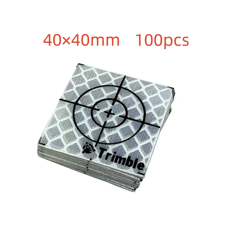 100pcs trimble Reflective Sheet 40*40MM Reflective Target sheet For  nikon Total Station surveying Tape Target