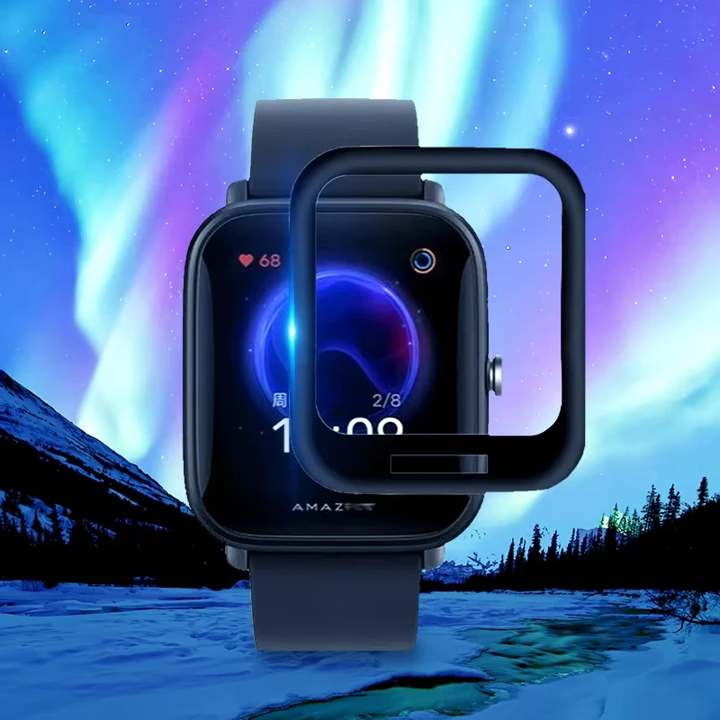 1-6 PCS Screen Protector Film For Amazfit Bip U UPro 3D Curved Soft Edge Protective Films For Amazfit Bip U Pro SmartWatch Cover