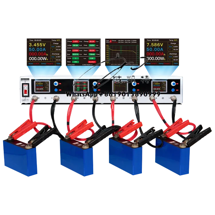 4/8/16 Channel 2020a 30A 50A penganalisa sel baterai lithium kapasitas besar Tester kapasitas mesin pengisi daya YPSDZ