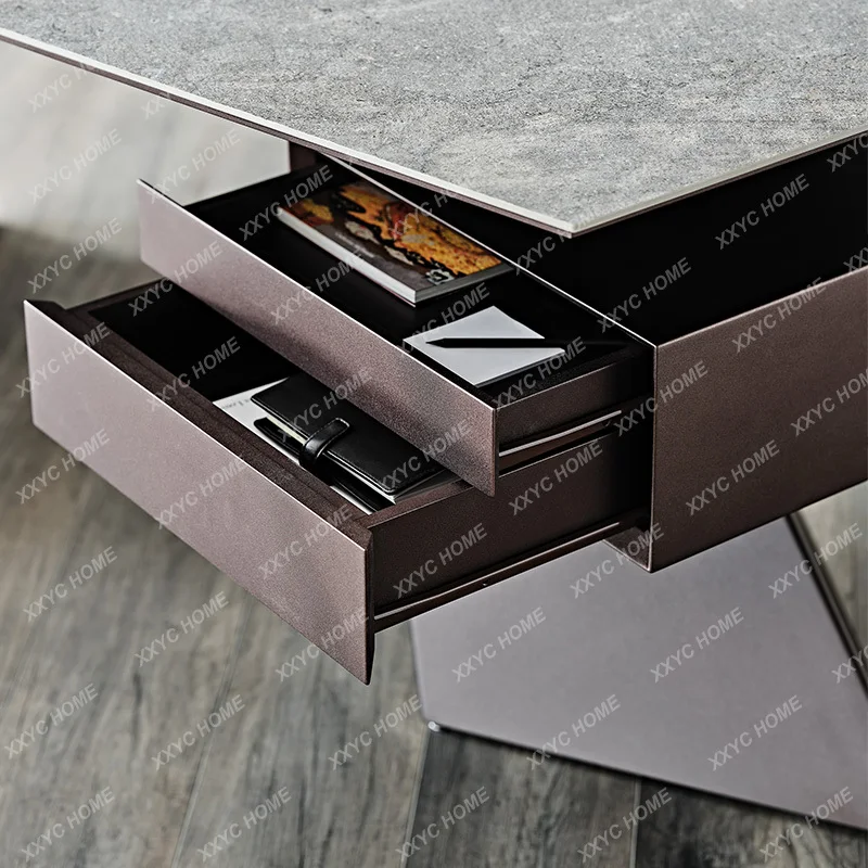 Boss Desk Home Designer Computer Desk Stainless Steel Desk