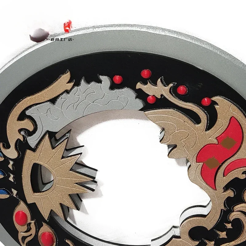 Game Final Fantasy XIV Dancer Black Sky Wheel Ring Blade Double Ring Prop Cosplay  Props for Halloween Party Anime Shows