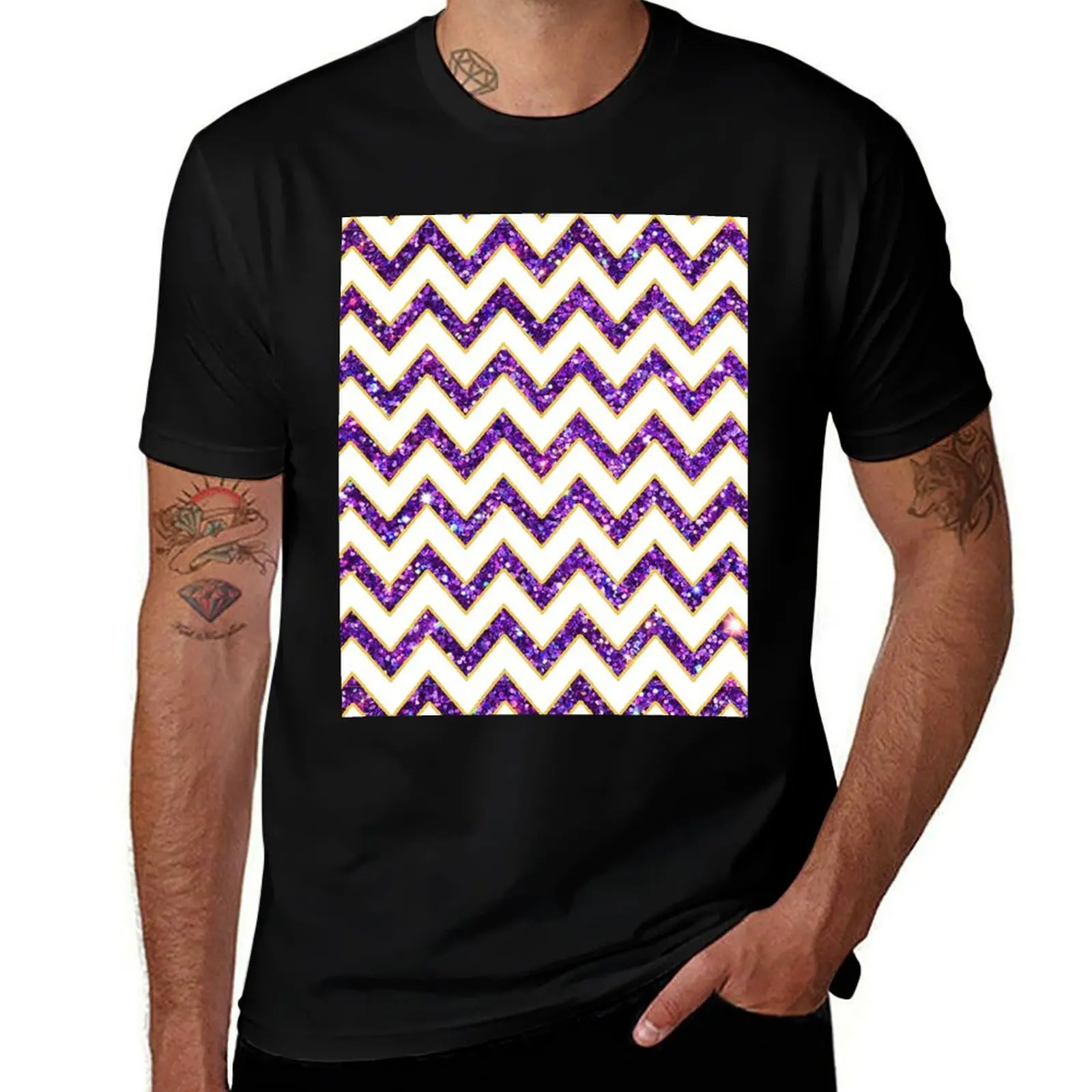 Tiger Chevron Sparkle Gameday Dress T-Shirt Lightweight Running T-Shirt