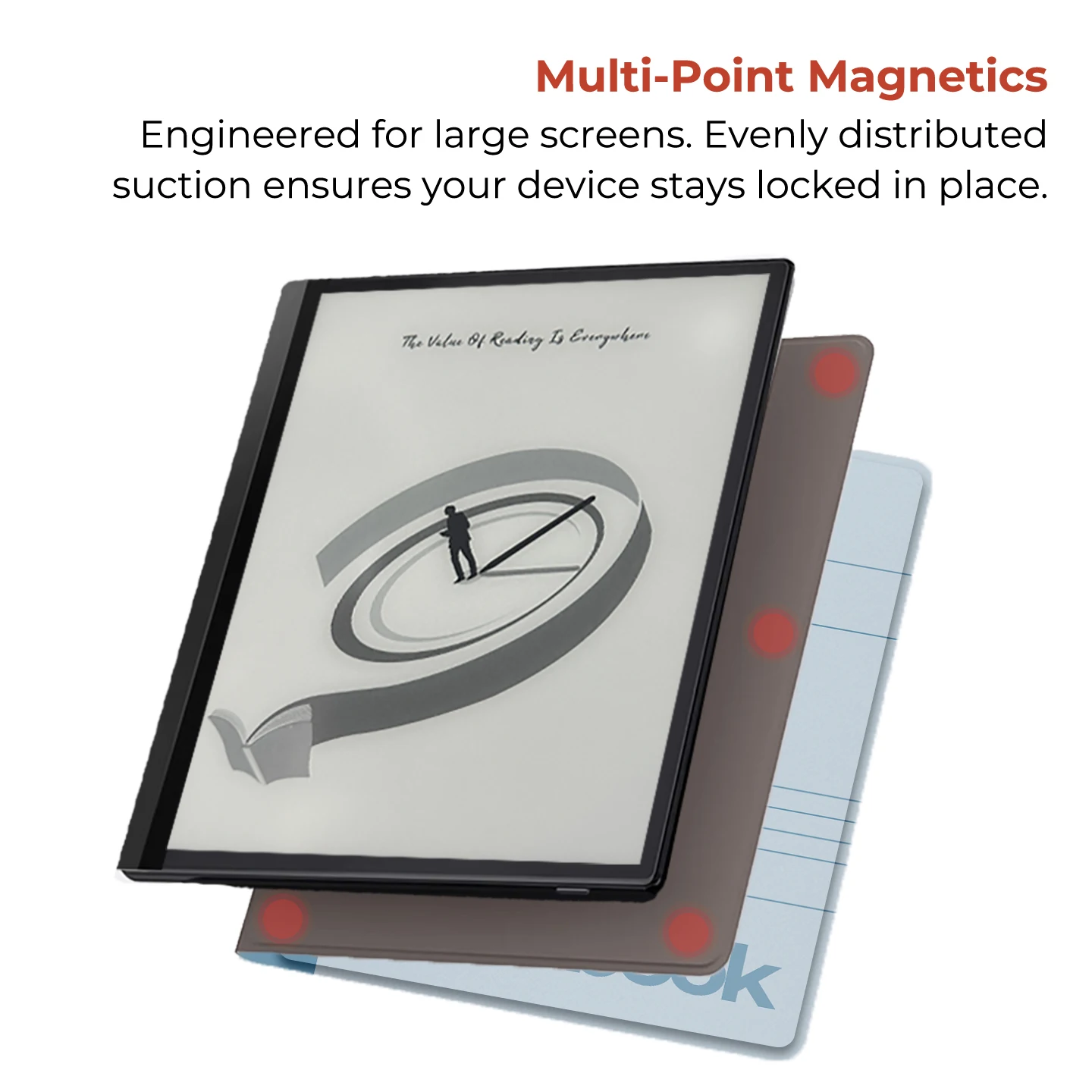 Twosheep Magnetic Case for MusnapX 10.65 Inch E-Ink Tablet Frameless Ultra Slim Detachable Folio Auto Wake Classic book Musnap X