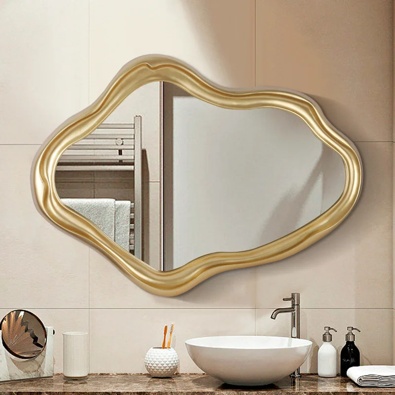 Nordic ins irregular decorative mirror household special-shaped makeup mirror