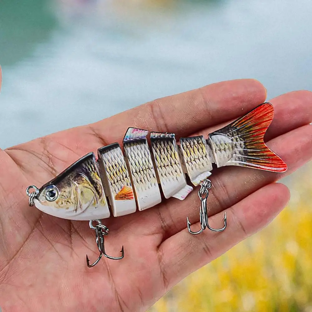 10cm 17g Fishing Lure 6 Segment Attractive Plastic Simulation Multi Jointed Hard Bait for Fishing Lover