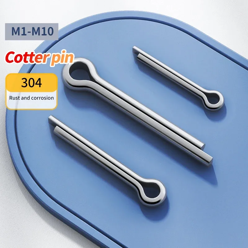 Split pin GB91 card pin, whistle pin, hairpin U-shaped pin, steel pin, socket pin, 304 stainless steel  M5 M6 M6.3 M8 M10