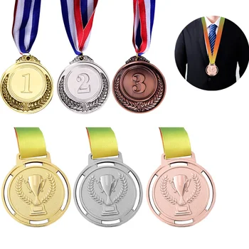 금은 청동 상 메달 우승자 보상 축구 대회 상금 기념품 선물 야외 스포츠 키즈 완구 수상 메달