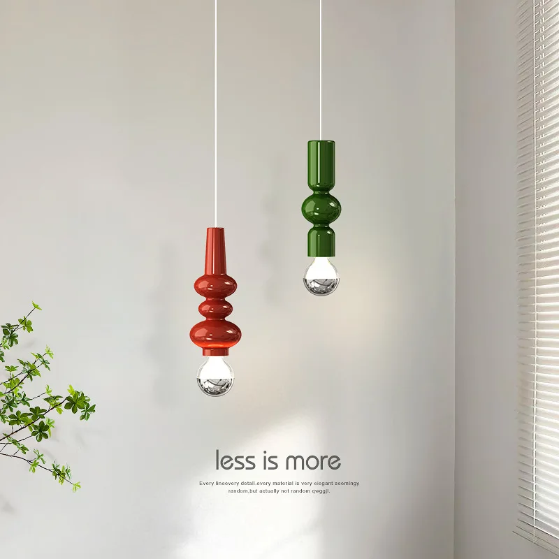 

Bauhaus Long Strip Metal Pendant Light Modern Designer Minimalist LED Chandelier Bedroom Bedside Hallway Restaurant Hanging Lamp