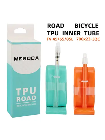 MEROCA Road Bike TPU Inner Tube 700x23-32C FV 45L/65L/80L Ultra-light Road Bicycle Inner Tube