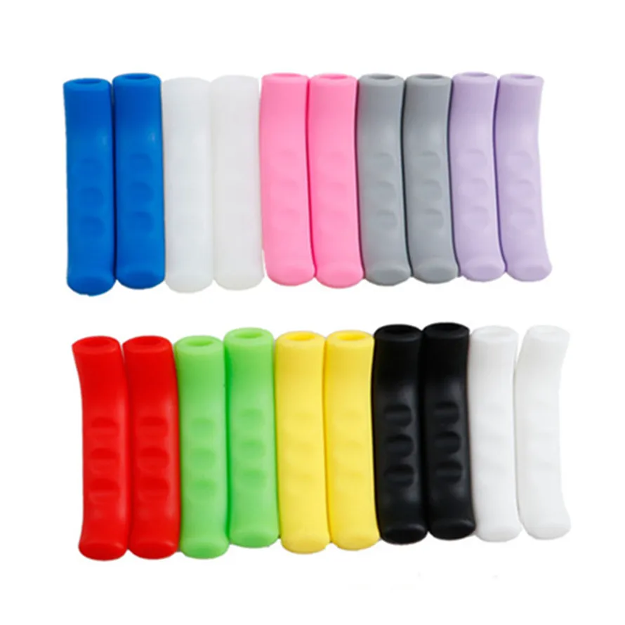 MTB Mountain Road Bike Handle Protector Gel Glove Folding Bicycle V Brake Grips Silicone Silica Sleeves Cover