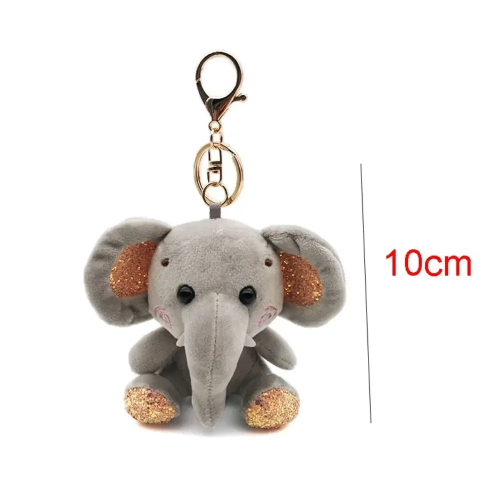 Bag Accessories DIY Plush Keychain Fashion Kawaii Elephant Doll Pendant Couples Keychain