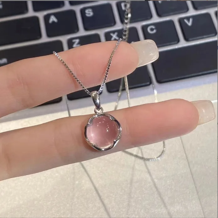 Classic Charm Geometric Circle Carat Diamonds Pendant Necklace for Women Luxury Gold Color Stainless Steel Choker Bride Jewelry