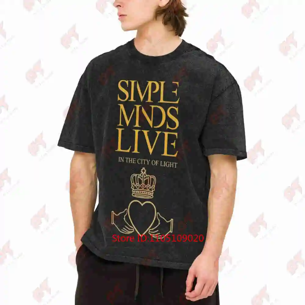Minds Band City Of Light Vintage Washed Tee Pure Cotton T-Shirt
