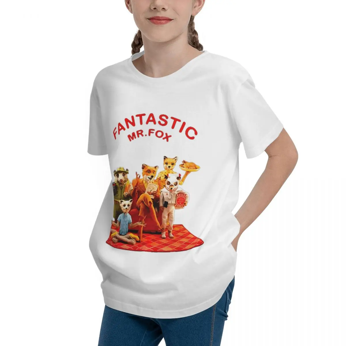 Fantastic Mr Fox Classic Graphic For Sale Top quality Travel Adolescents Basic Short Sleeve T-Shirt Harajuku T-shirts Joke