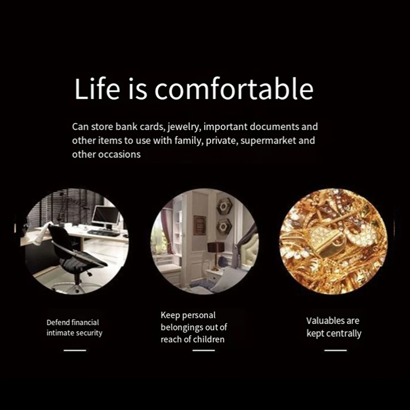 FULL-Digital Safe Box Safety Cash Safe Electronic Cabinet Safes Cash Box Wall Safe ,Money Box Wall Mounted For Office Hotel