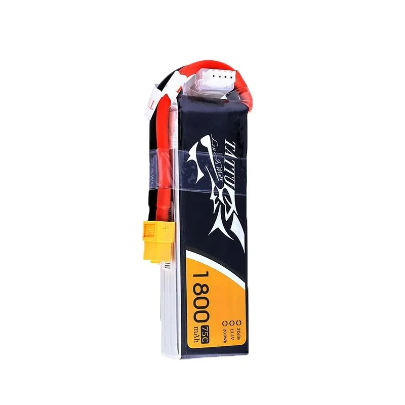 TATTU Batería LiPo 11.1V 1800mAh 75C XT60 para drones de carreras - imagen 4
