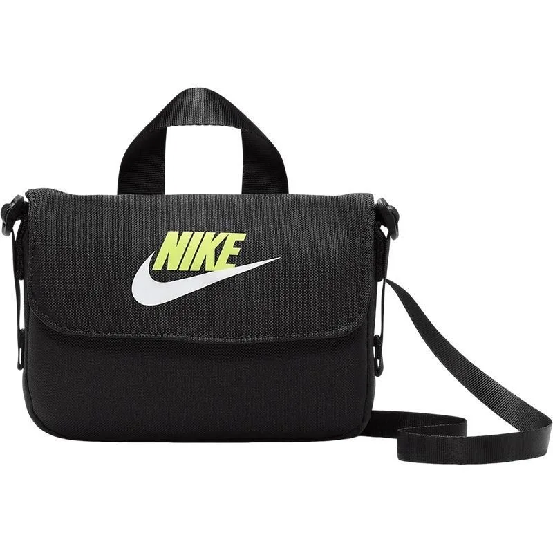 Nike casual versatile polyester shoulder bag crossbody bag unisex black FQ5815-010