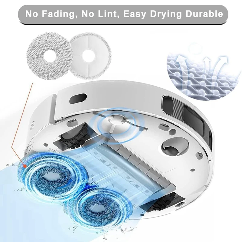 For Dreame L10s Ultra / L10s Pro / L10 Ultra For Xiaomi X10+ Vacuum Cleaner Main Side Brushes HEPA Filters Mop Cloth