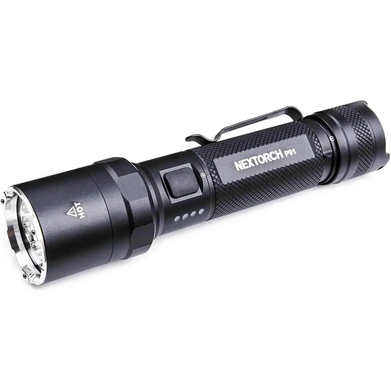 NEXTORCH P91 Tactical Flashlight High Lumens, 5000 Lumens Dual Switch Rechargeable Flashlight
