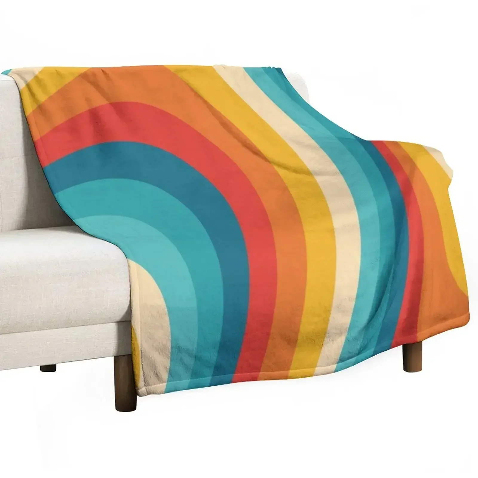 

70s Retro Aesthetic Throw Blanket wednesday for babies Blankets