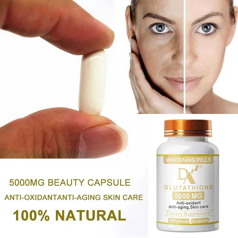 Glutathione capsule whitening, anti-wrinkle, anti-cell aging, melanin removal, anti-oxidation health food free of charge.