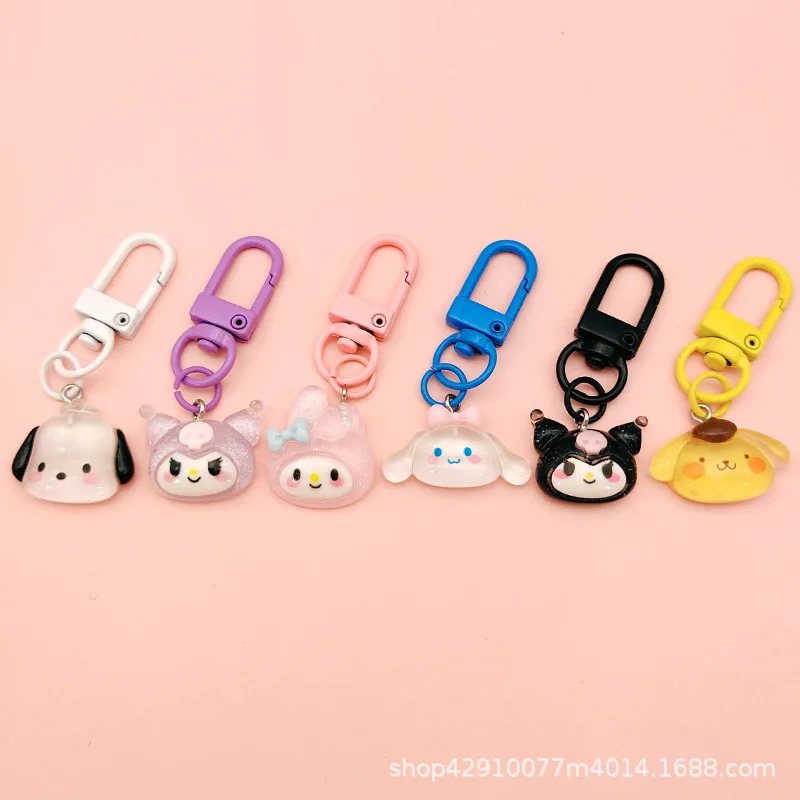 Sanrio Hello Kitty Cute Cartoon Keychain Melody Kuromi Student Cute Popular Accessory Keychain Surprise Gift Free Shipping