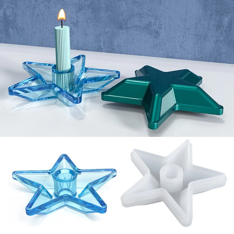 Star Holders Resin Molds Trinket Containers Jewelry Trays Home Decor for DIY Casting Molds Easy to Release