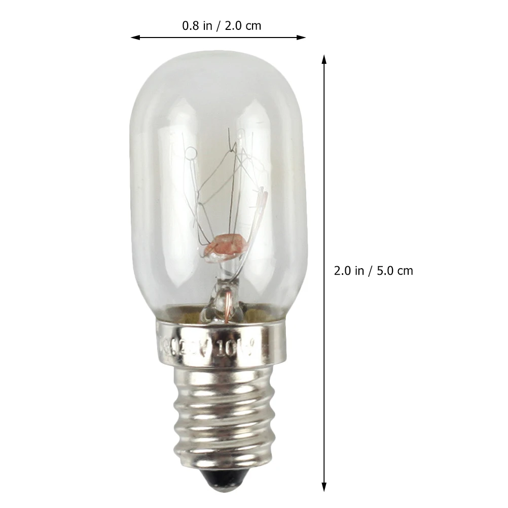 

10pcs E12S Appliance Light Bulb Refrigerator Light Bulb Replacement for Fridge Range Hood Appliance LED Glass Durable