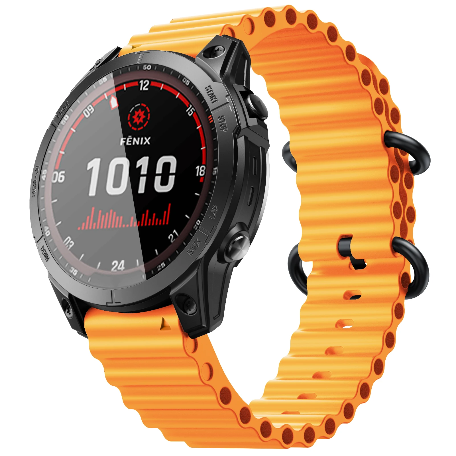 Correa de silicona Ocean para Garmin Approach S62 Fenix5 5Plus 6 6Pro 7, pulsera de ajuste rápido, 22 y 26mm, Intinct1 2