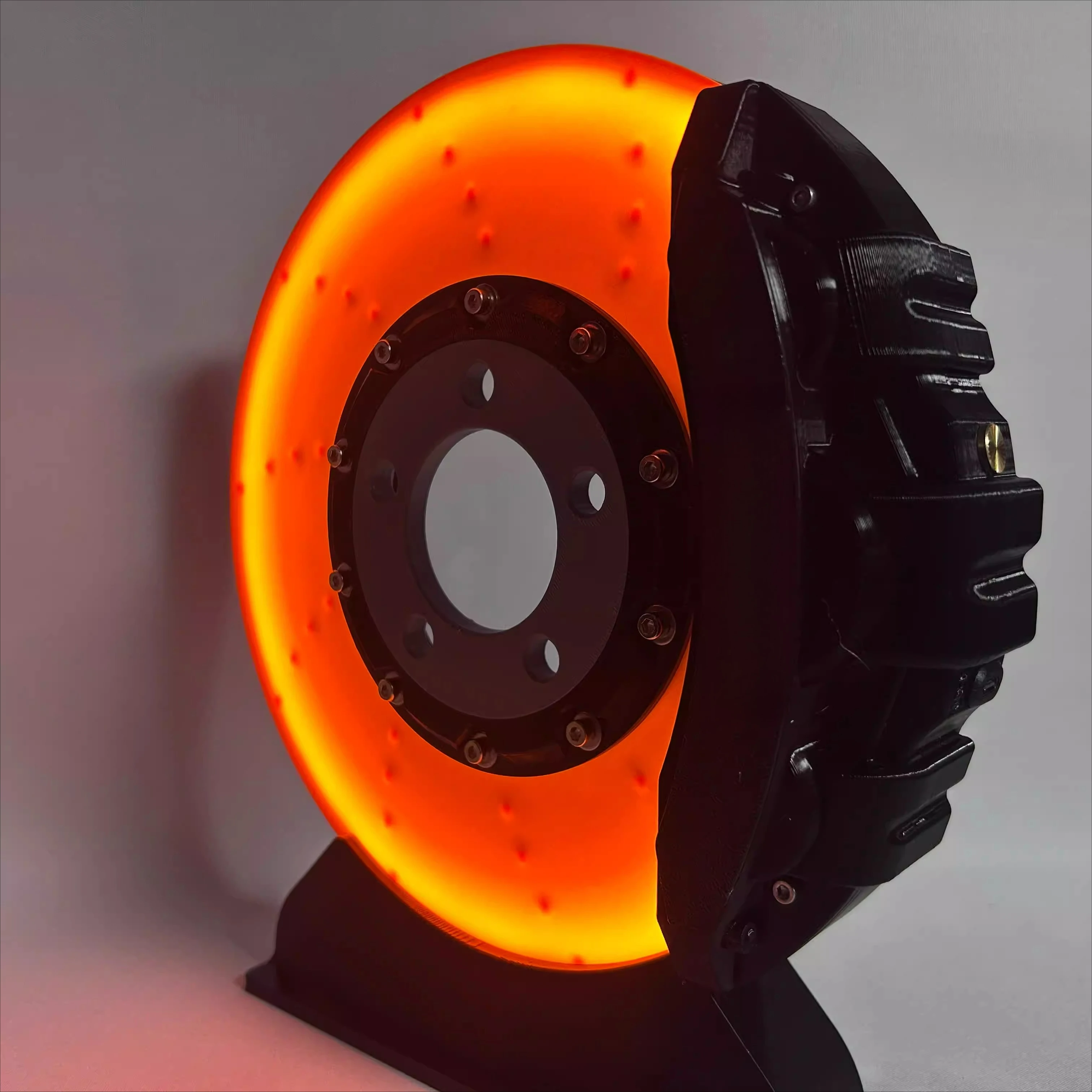 Creative gift brake disc caliper model night light creative desktop wall hanging led ambient light