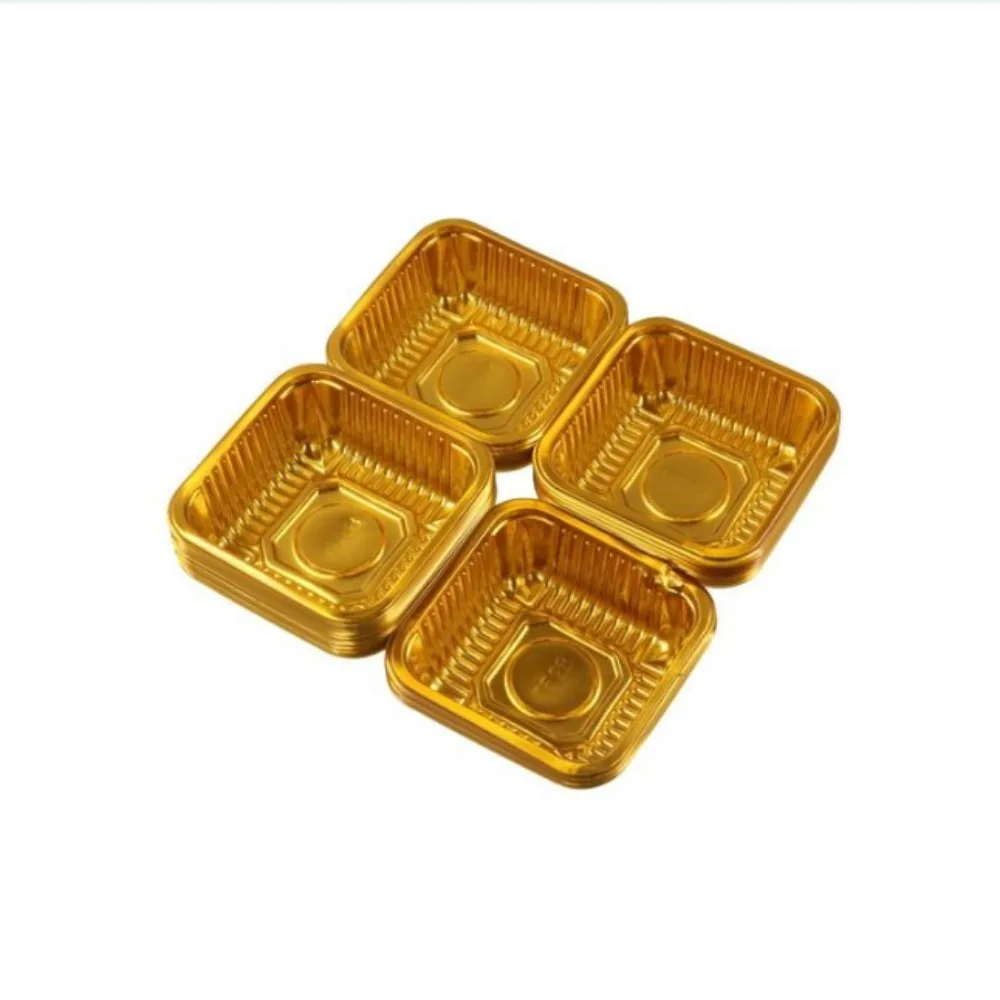 Cookies Plastic Individual Disposable Packaging Box Mooncake Tray Cake Holder Mousse Container