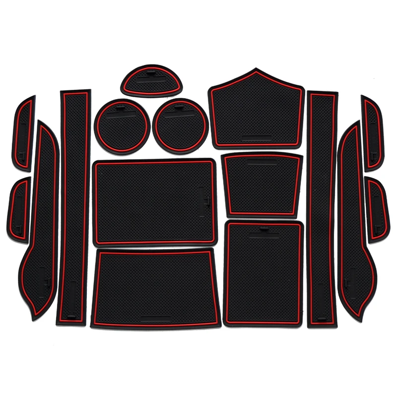 

Door Groove Mat Car Gate Slot Pad Cup Armrest Storage Anti-Slip Mat For Hyundai Santa Fe 2000 2001 2002 2003 2004 2005 2006