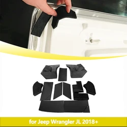 Hard Top Seal Kit for 2018-2024 Jeep Wrangler JL 12PCS  Rain Leakage Repair Interior Accessories Black