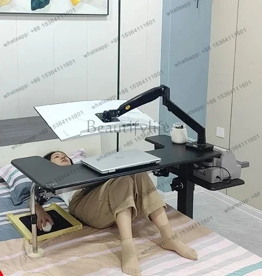 1*Computer desk bed notebook desktop computer desk bedside table lifting table lazy table cockpit suspension bracket