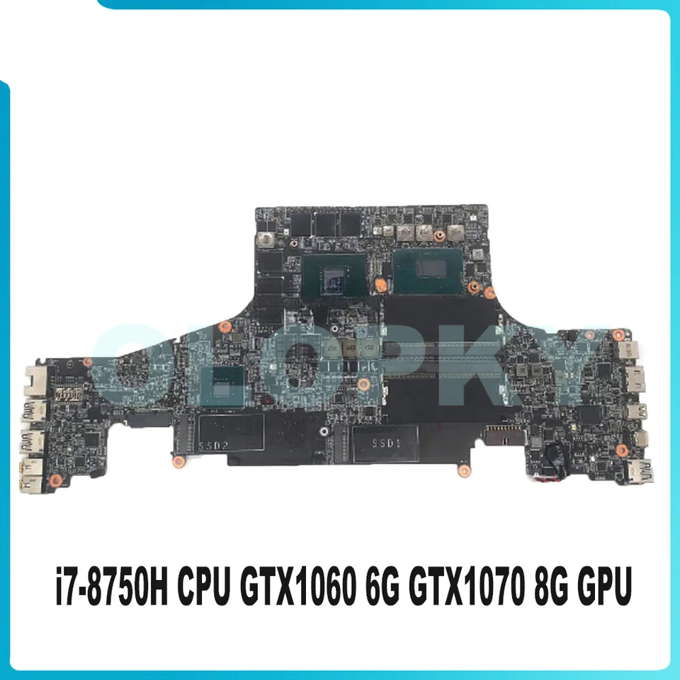 MS-16Q21 Mainboard with i7-8750H CPU GTX1060 6G GTX1070 8G GPU For
