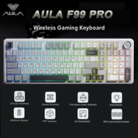 AULA F99 Pro 96% Wireless Gaming Keyboard BT/USB-C/2.4GHz Knob Tri-Mode Hot Swappable 8000mAh RGB Backlight Mechanical Keyboard