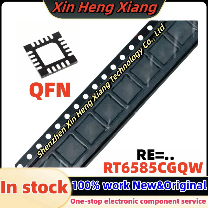 

(2-5pcs)RT6585C RT6585CGQW For Code : ( RE=6H RE=.. ) QFN-20