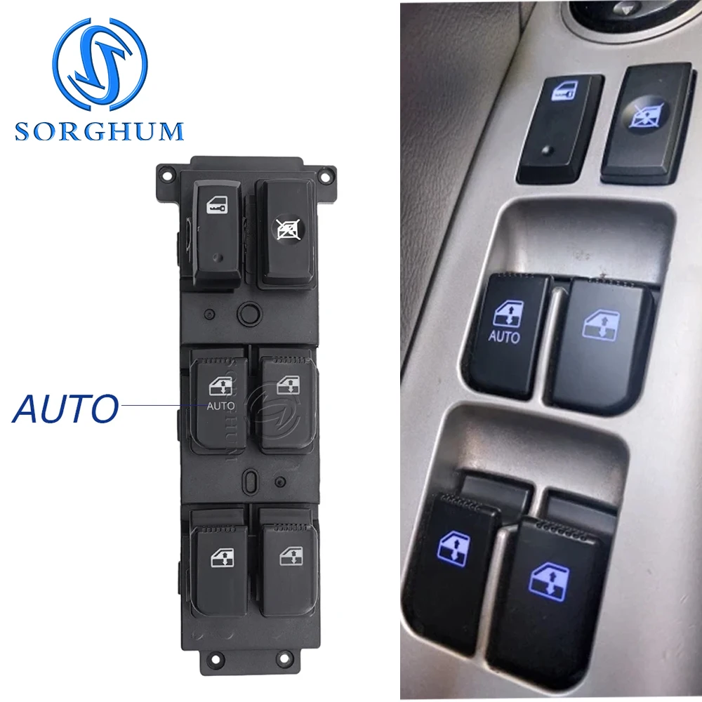 Sorghum 93570-2B140 Links AUTO Master Fensterheber Schalter Master Control Taste Für Hyundai Santa Fe CM 2006-2012 93570-2B100S4 – Detail 2