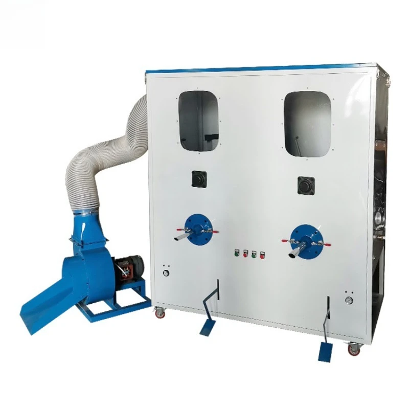 Cotton filling machine, cotton opening machine, cotton filling machine combination