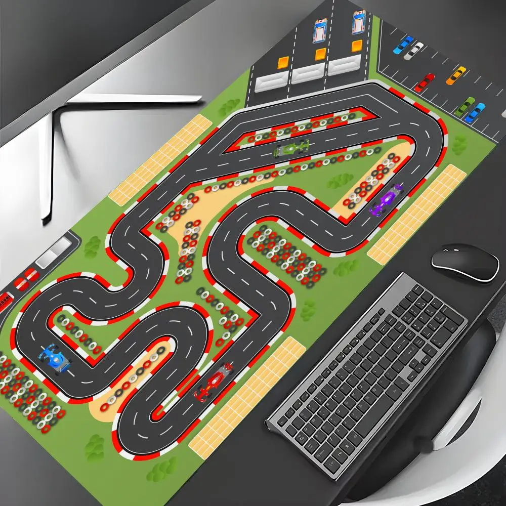 

Cartoon mini track design Mouse Pad Desk Mat Gaming mat pc accessories rubber anti-slip keypad expansion mousepad office pad