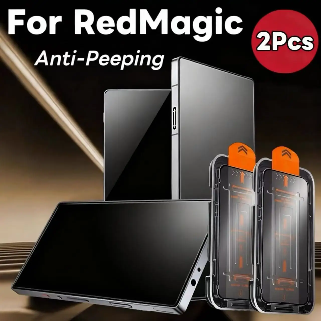 Paquete de 2 cristales templado antiespía para RedMagic 11 Pro/10 Air/10 Pro/9S Pro+/8 Pro - Auto-Align sin polvo, a prueba de golpes