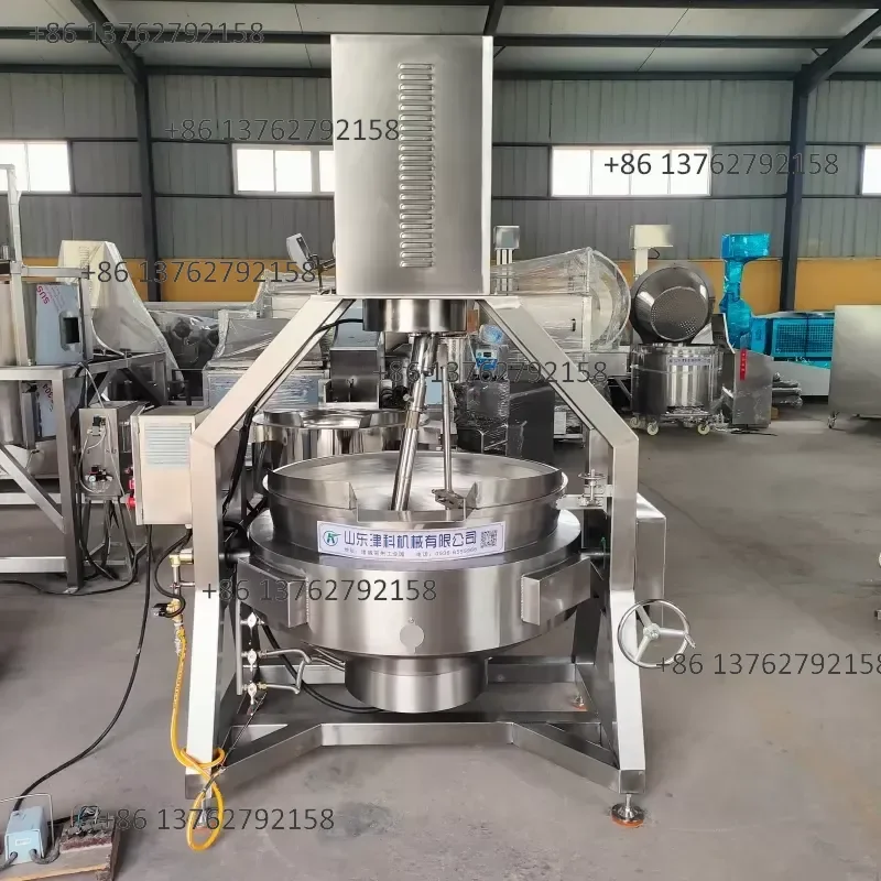 【2026】 Industrial Stainless Steel Planetary Cooking Mixer Jacketed Kettle Tilting Cooking Pot for Sauce Jam Candy Meat Food