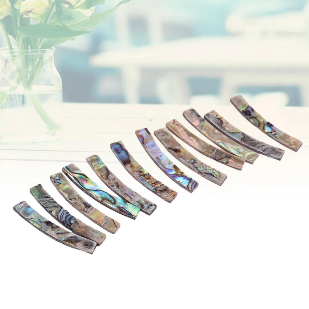 

12 Pcs Roses Abalone Shell Trunca Guitar Decals Rosette Sticker Acoustic Stickers