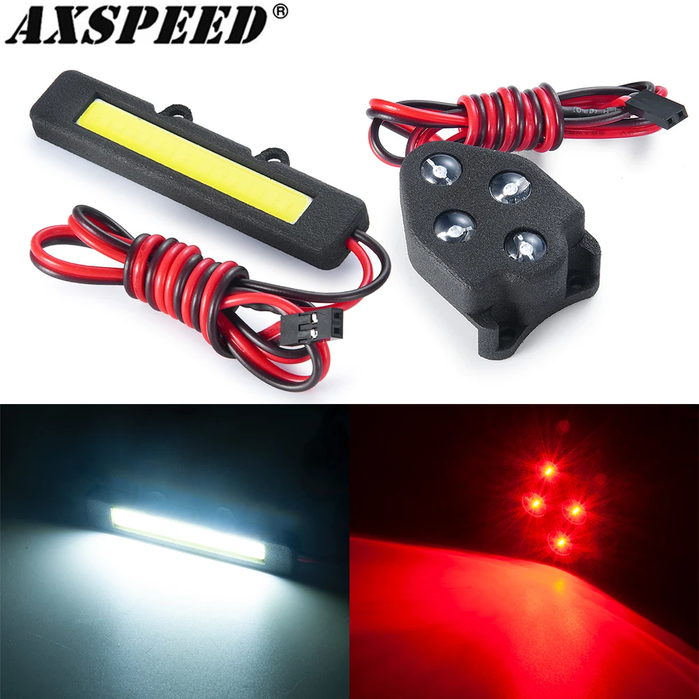 

AXSPEED Front Rear LED Light Bar Complete Kit for 1/8 Sledge 4WD Monster Truck Car Decorative Lamp Upgrade Parts