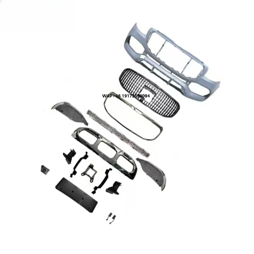 

Передний бампер для Sprinter 2018-2025y для MBH/GLS PP, решетка бампера с головкой, автоматическое обновление, тюнинг, внешний аксессуар автомобиля, новый Bodykit